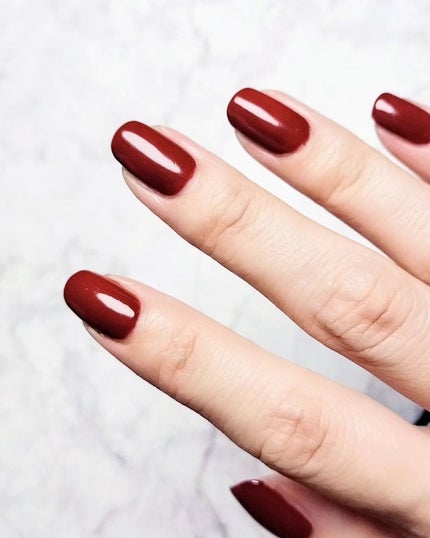 カラフルネイルズ N02 シックボルドー/キャンメイク/マニキュアを使ったクチコミ(3枚目)