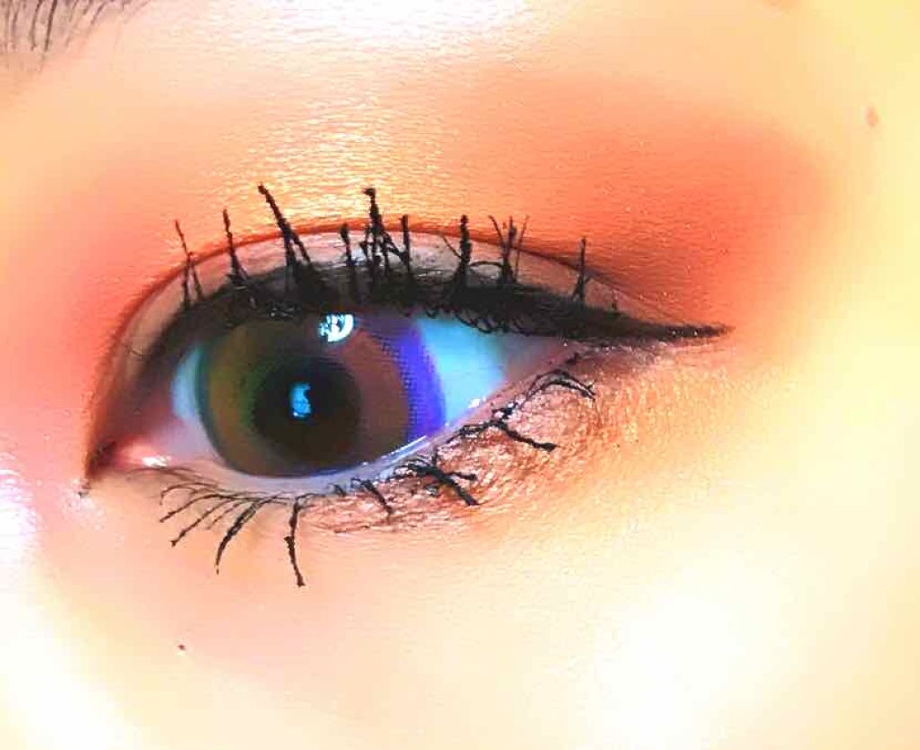 ホログラムブラウン/CLARA CONTACT/カラーコンタクトレンズを使ったクチコミ（2枚目）