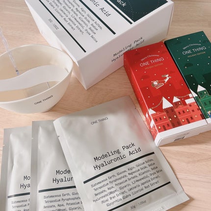 モデリングパック ヒアルロン酸 /ONE THING/洗い流すパック・マスクを使ったクチコミ(1枚目)