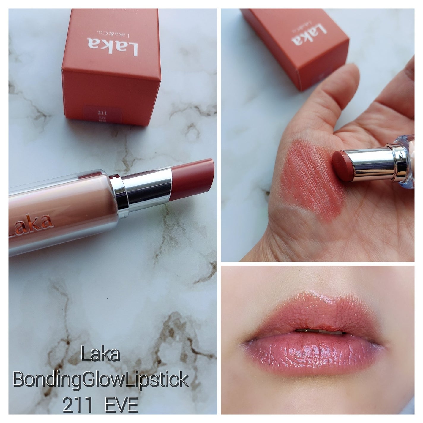 ボンディンググロウリップスティック/Laka/口紅を使ったクチコミ(3枚目)
