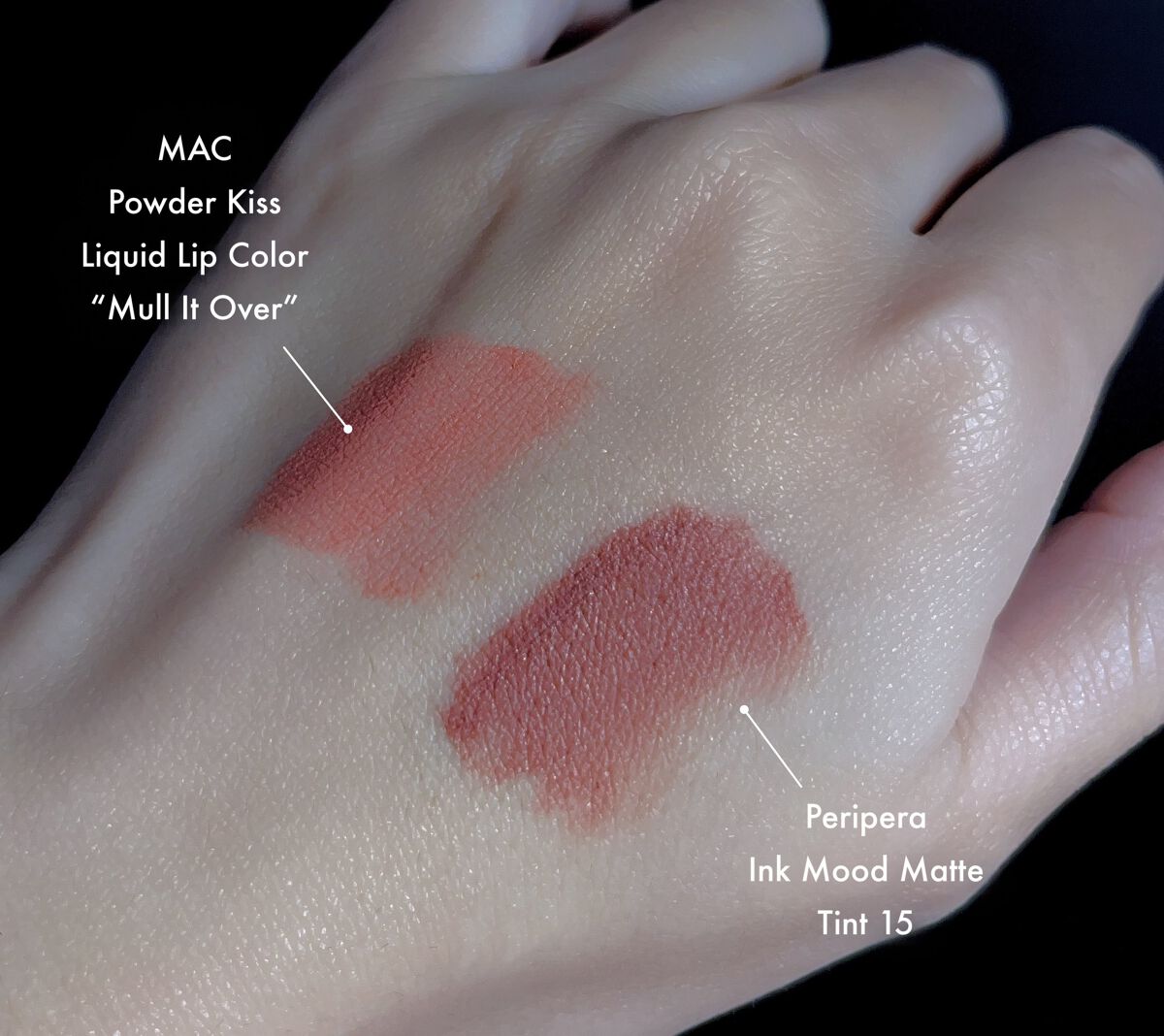 インク ムード マット ティント 15 キングミュートラミス/PERIPERA/リップティントを使ったクチコミ（2枚目）