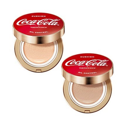 THE FACE SHOP オイルコントロールウォータークッション (コカコーラエディション)