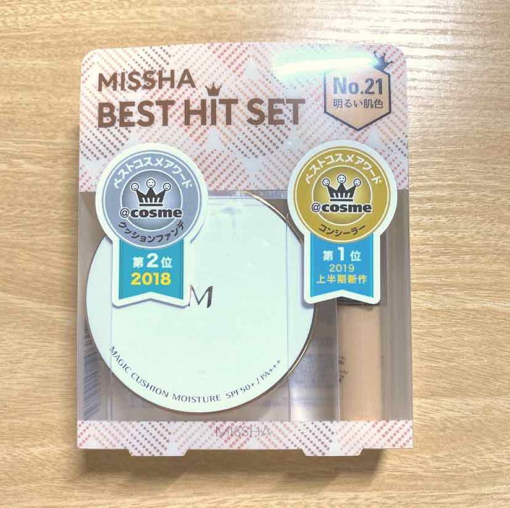 M クッション ファンデーション(モイスチャー)/MISSHA/クッションファンデーションを使ったクチコミ（1枚目）
