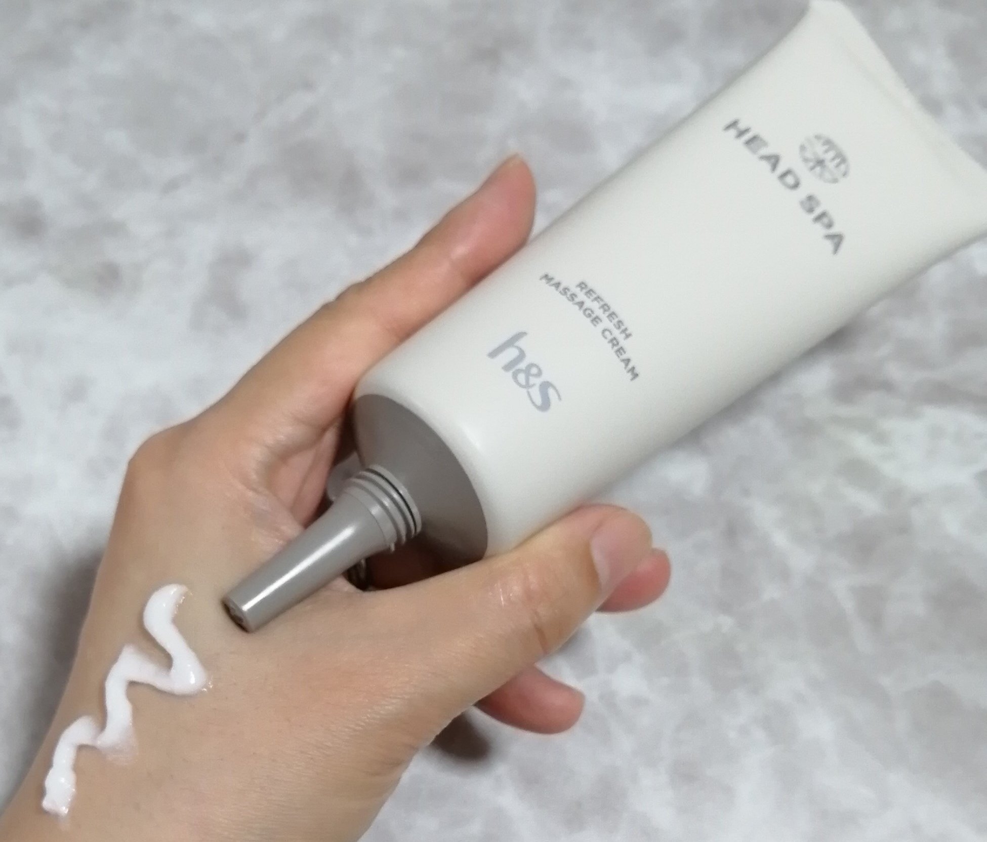 リフレッシュ マッサージクリーム/h&s/洗い流すヘアトリートメントを使ったクチコミ（2枚目）