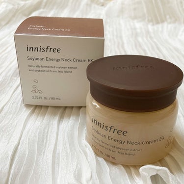 ソイビーンエネルギー　ネッククリーム　EX/innisfree/フェイスクリームを使ったクチコミ（2枚目）