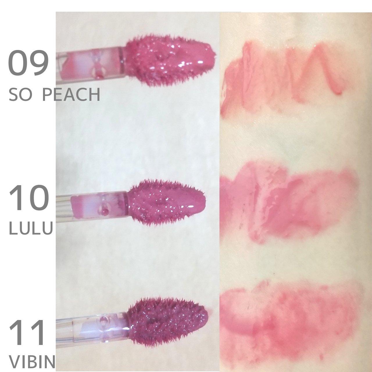 ハートクラッシュ ベアグレイズティント 10 ルル(LULU)/HOLIKA HOLIKA/リップティントを使ったクチコミ（2枚目）