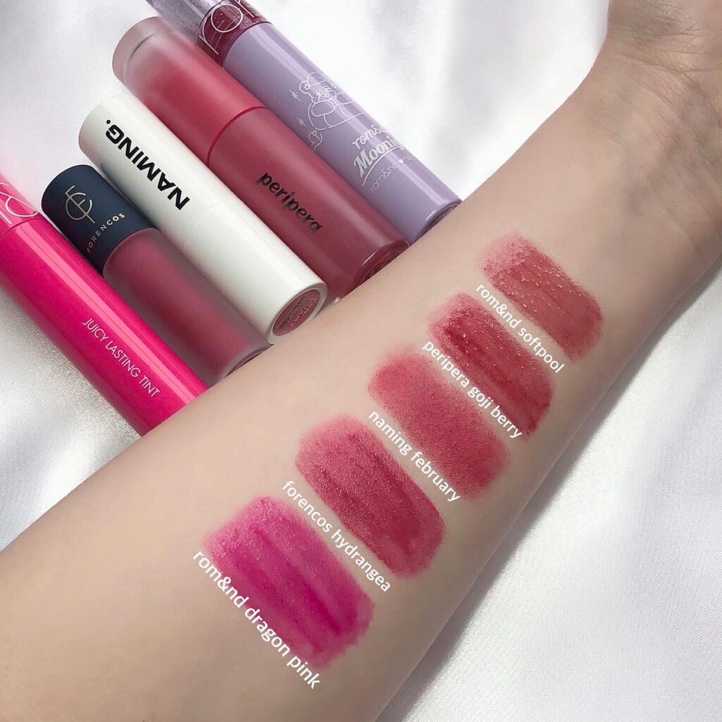 Soak Tattoo Tint 【旧】#12 ハイドランジア/フォレンコス/リップグロスを使ったクチコミ（1枚目）