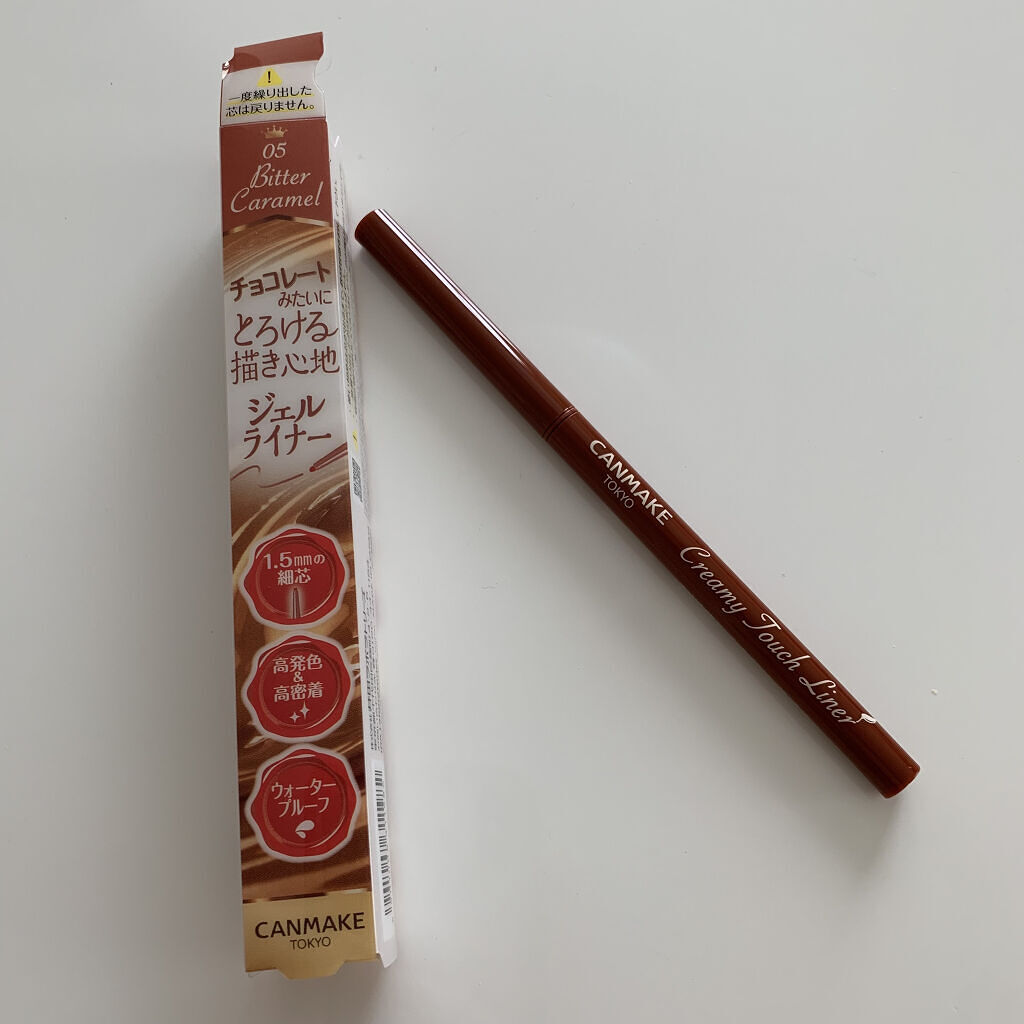 クリーミータッチライナー/キャンメイク/ジェルアイライナーを使ったクチコミ（1枚目）
