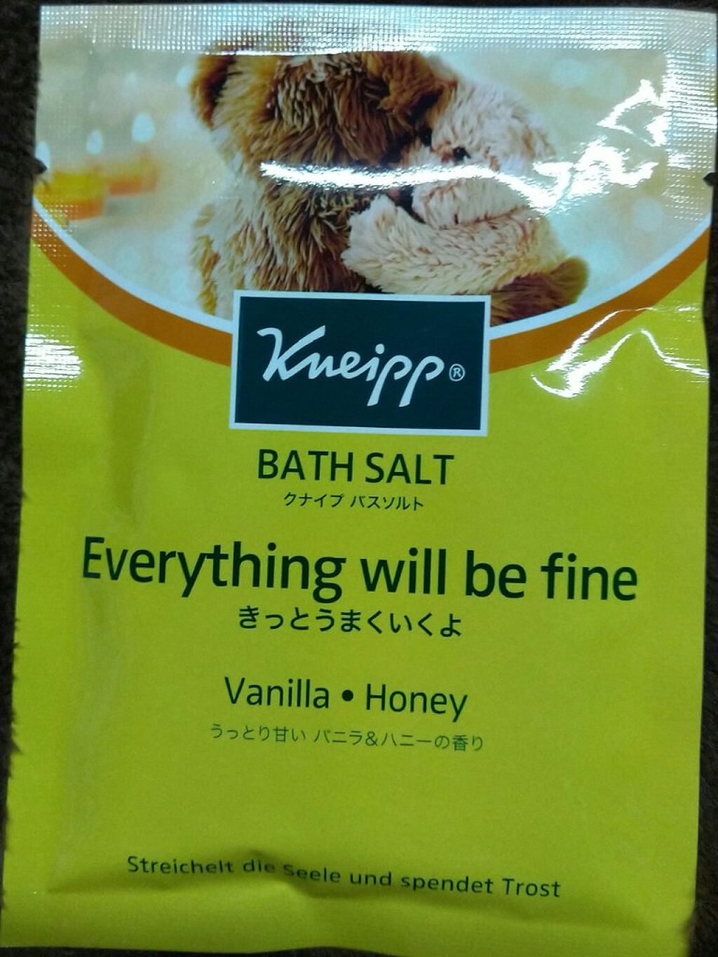 クナイプ バスソルト バニラ＆ハニーの香り/クナイプ/無機塩系入浴剤を使ったクチコミ（1枚目）