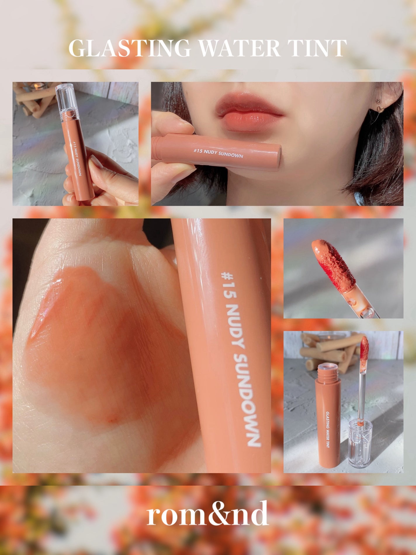 グラスティングウォーターティント/rom&nd/リップティントを使ったクチコミ(6枚目)