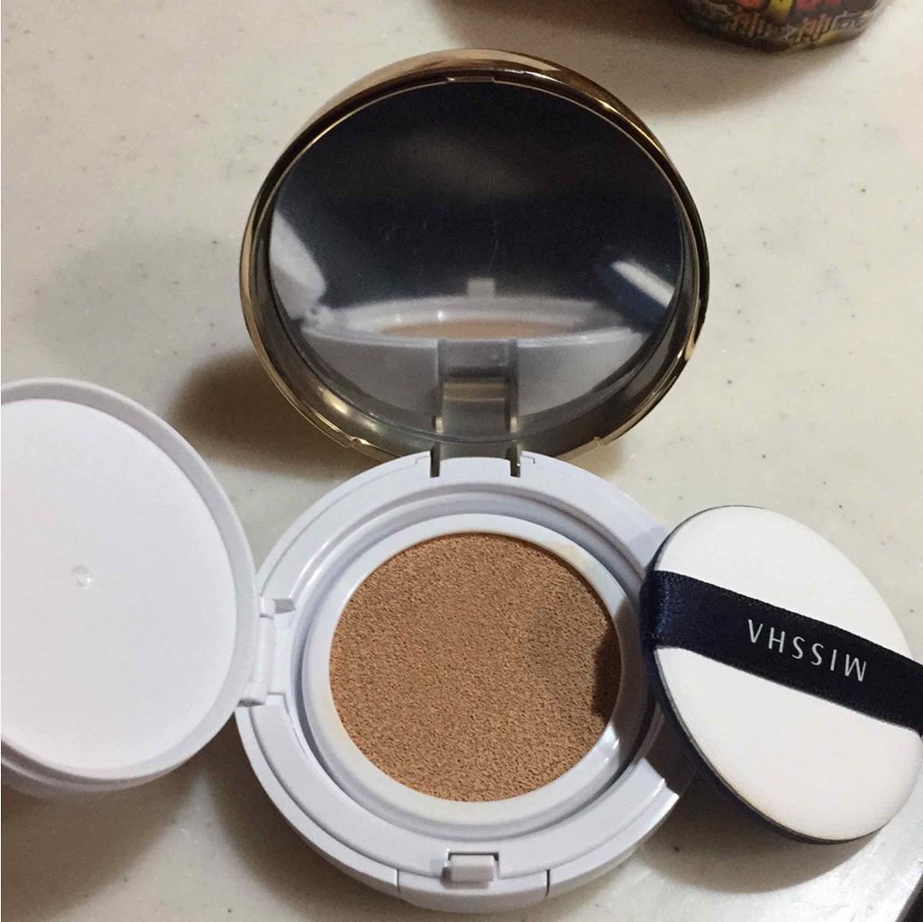 M クッション ファンデーション(モイスチャー)/MISSHA/クッションファンデーションを使ったクチコミ(3枚目)