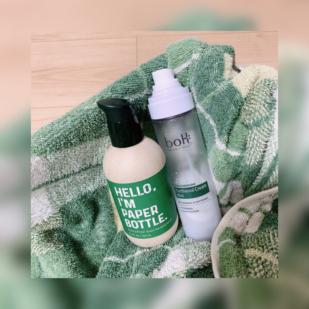 グリーンティーシード セラム Earth-Loving Limited Edition/innisfree/美容液を使ったクチコミ（2枚目）