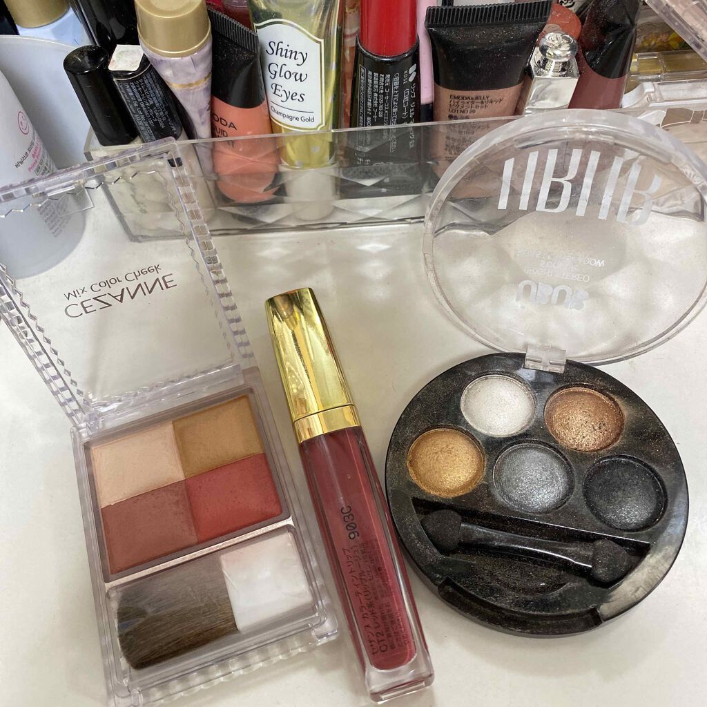 ミックスカラーチーク/CEZANNE/パウダーチークを使ったクチコミ（1枚目）