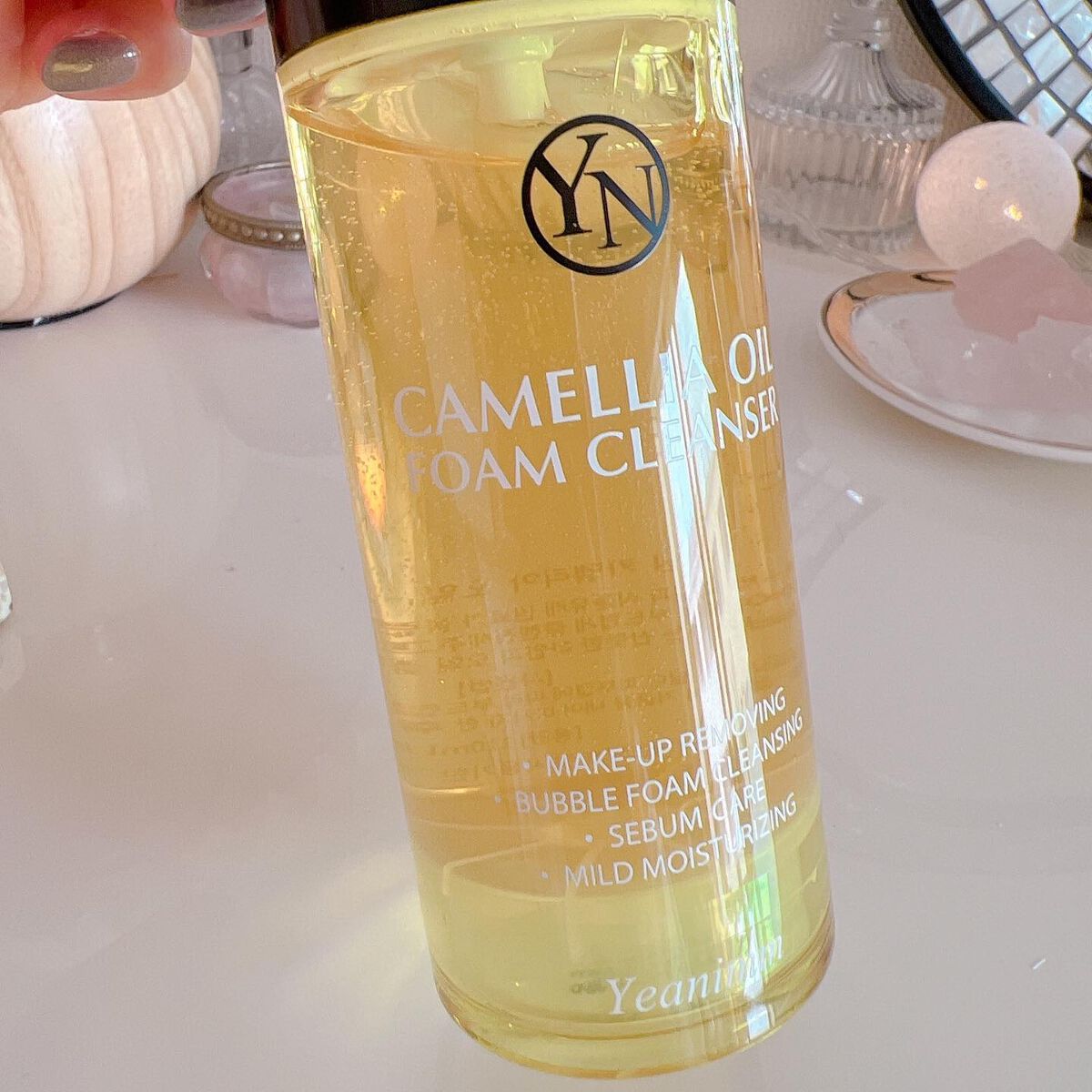 カメリアオイルフォームクレンザー/YEANIMM/オイルクレンジングを使ったクチコミ（3枚目）