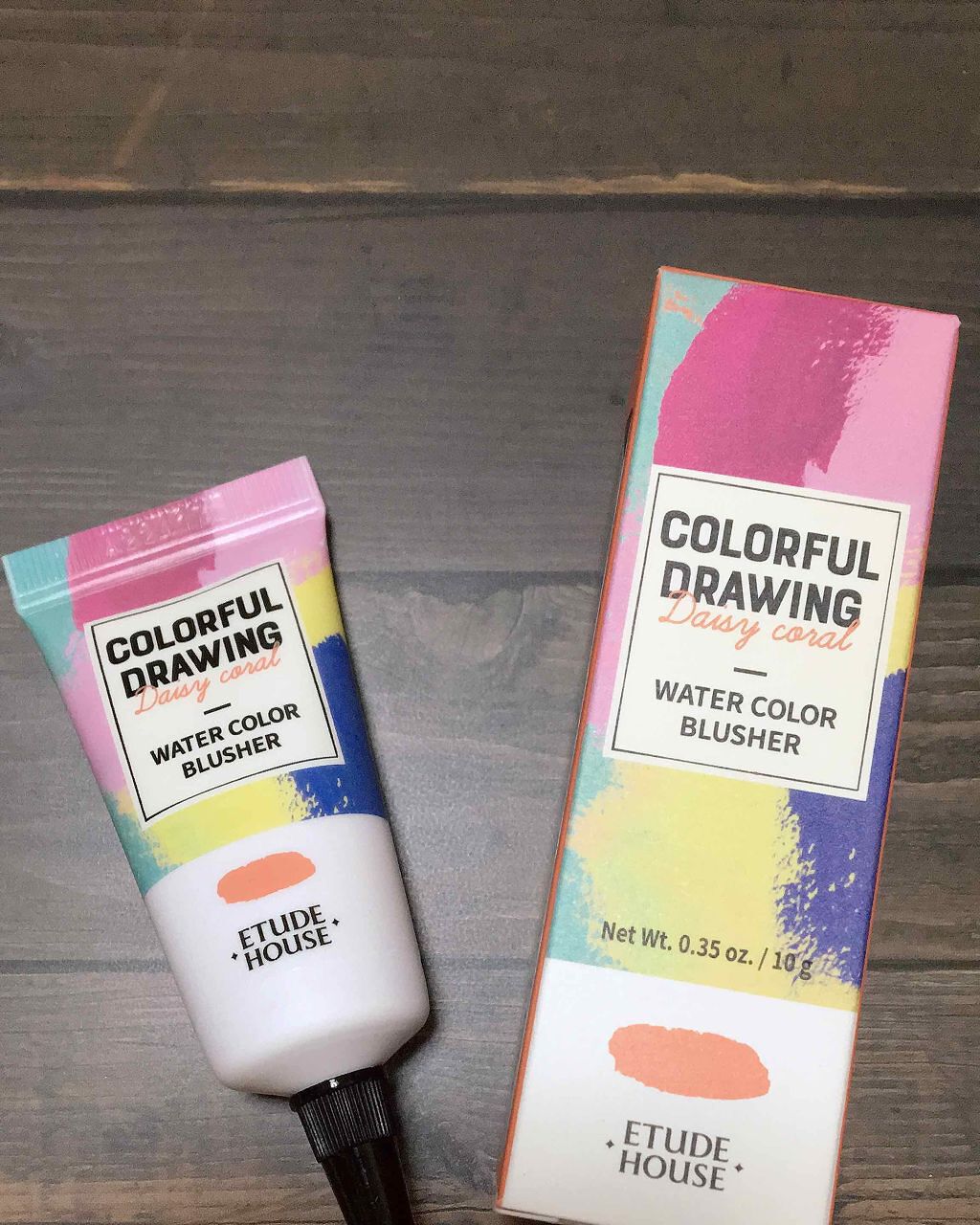 カラフルドローイング ウォーターカラーチーク/ETUDE/リキッドチークを使ったクチコミ（1枚目）