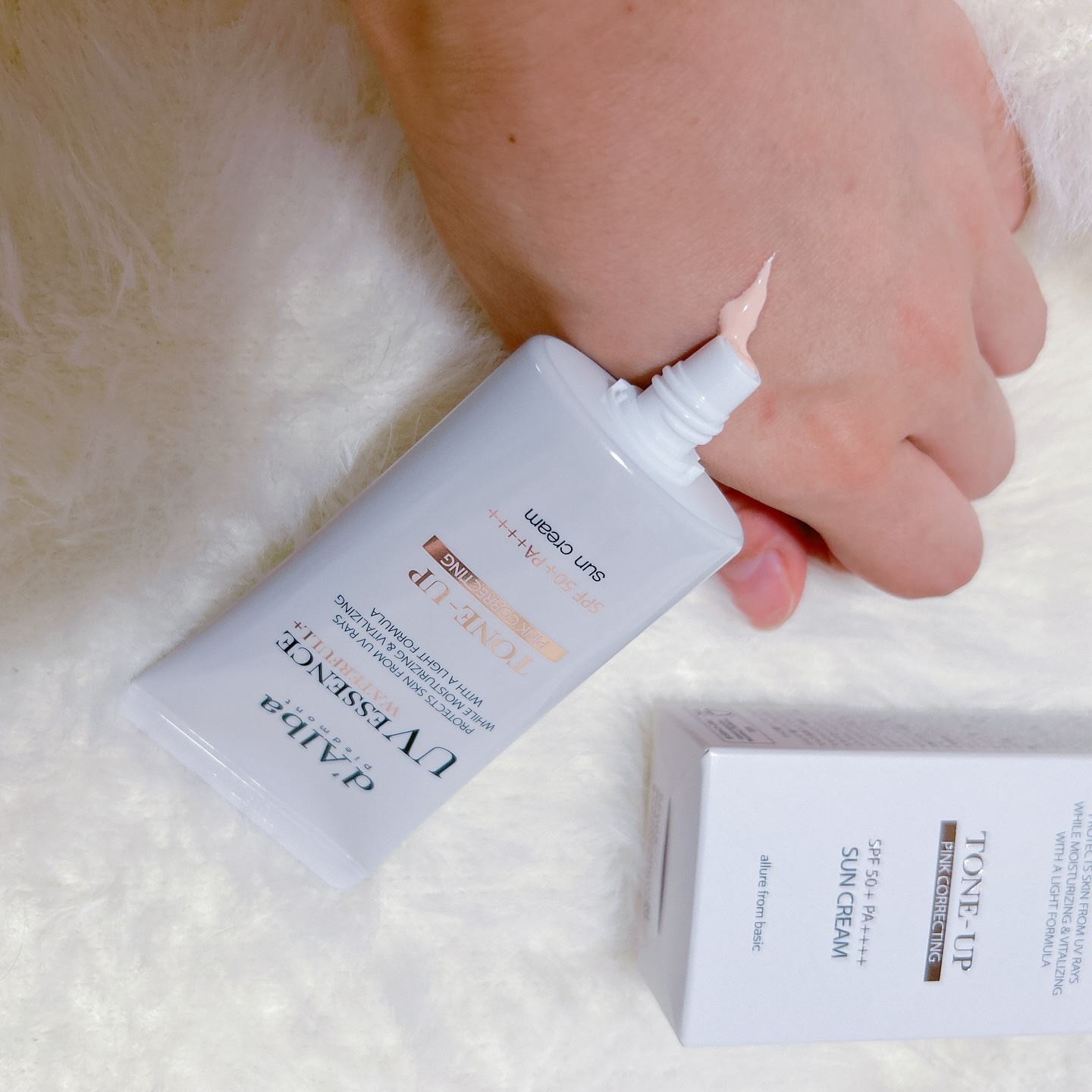 ウォータフルトーンアップサンクリーム/ダルバ/日焼け止めクリームを使ったクチコミ（2枚目）