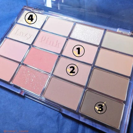 ソフトブラーリングアイパレット/wakemake/アイシャドウパレットを使ったクチコミ(2枚目)