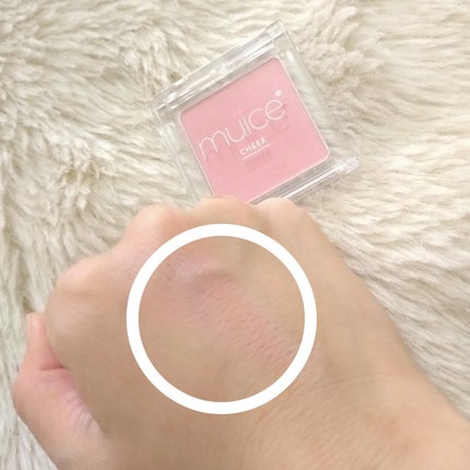 ぽわんチーク/muice/パウダーチークを使ったクチコミ(2枚目)