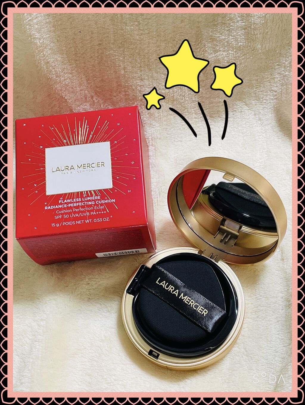 フローレス ルミエール ラディアンス パーフェクティング クッション 1C1(2022 リミテッド エディション)/ローラ メルシエ/クッションファンデーションを使ったクチコミ（2枚目）