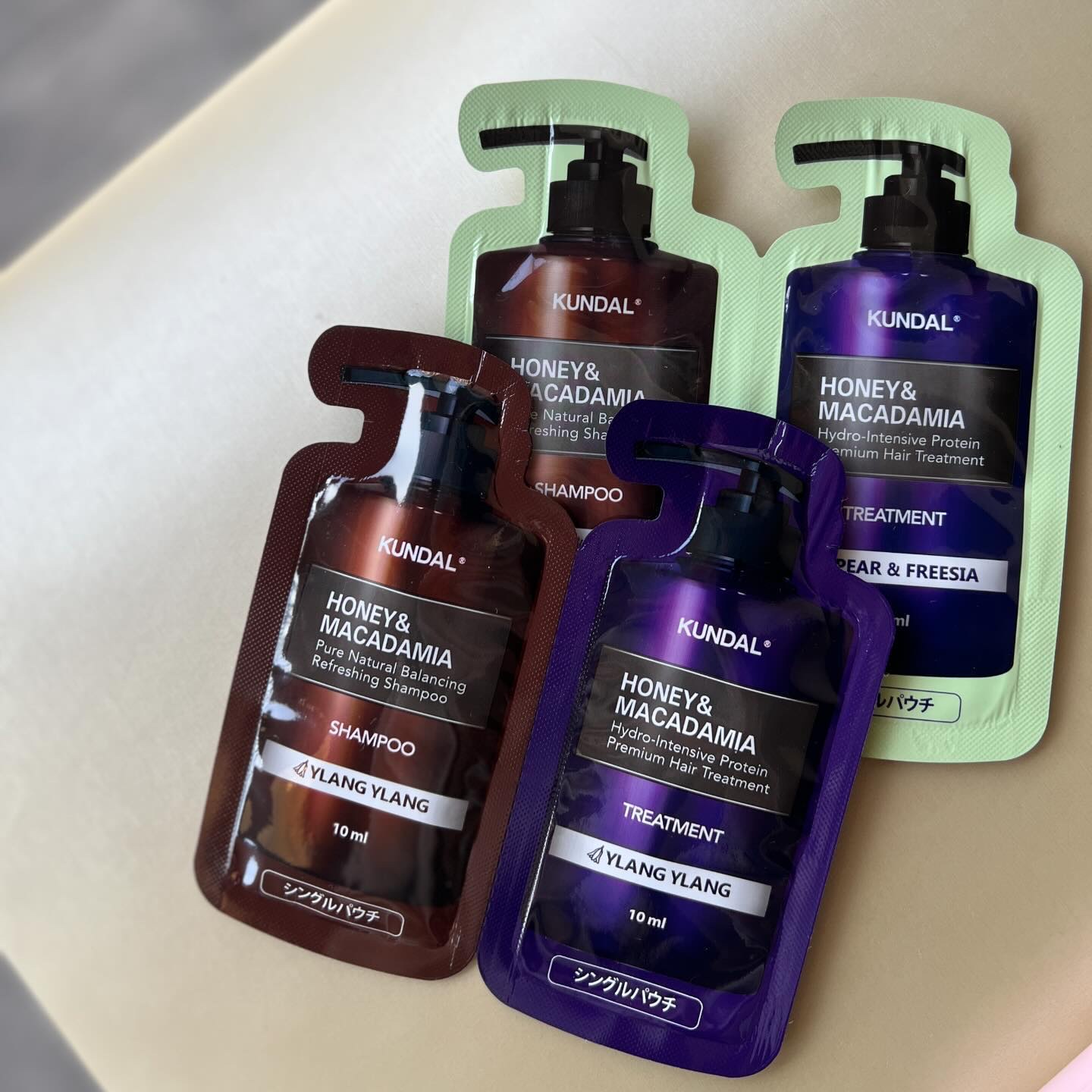 ハニー&マカデミアシャンプー／トリートメント  LA VIE EN RORE  /KUNDAL/市販シャンプーを使ったクチコミ（3枚目）