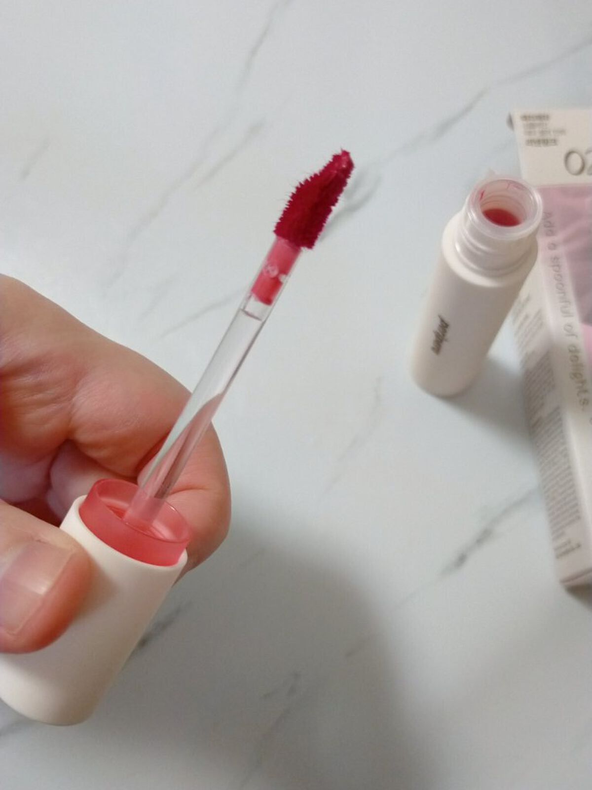 シンプレイン ウォーターブラーティント/Sim;plain/リップティントを使ったクチコミ(5枚目)