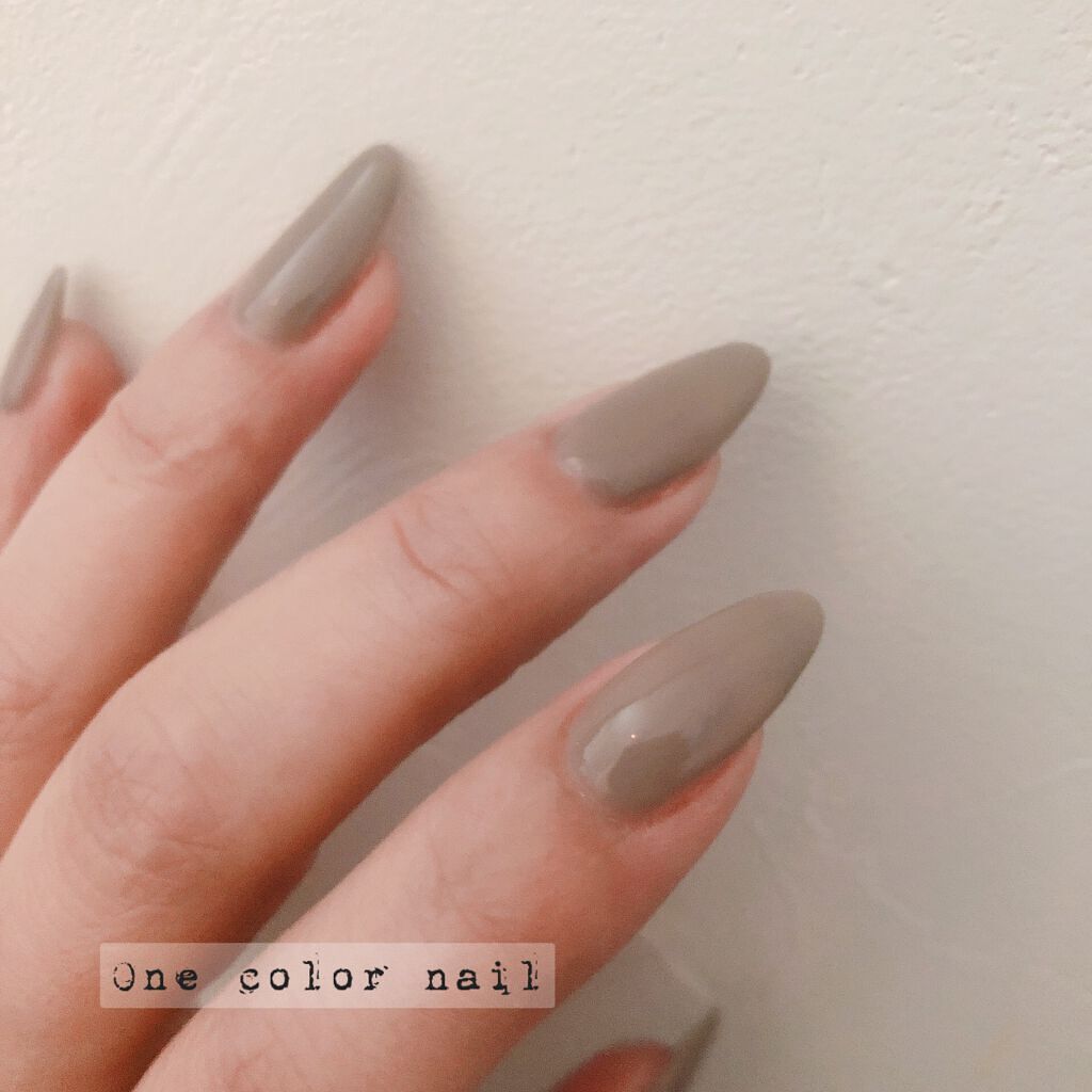 #サロンネイル,#ワンカラーネイル,#グレージュネイルのネイルデザイン