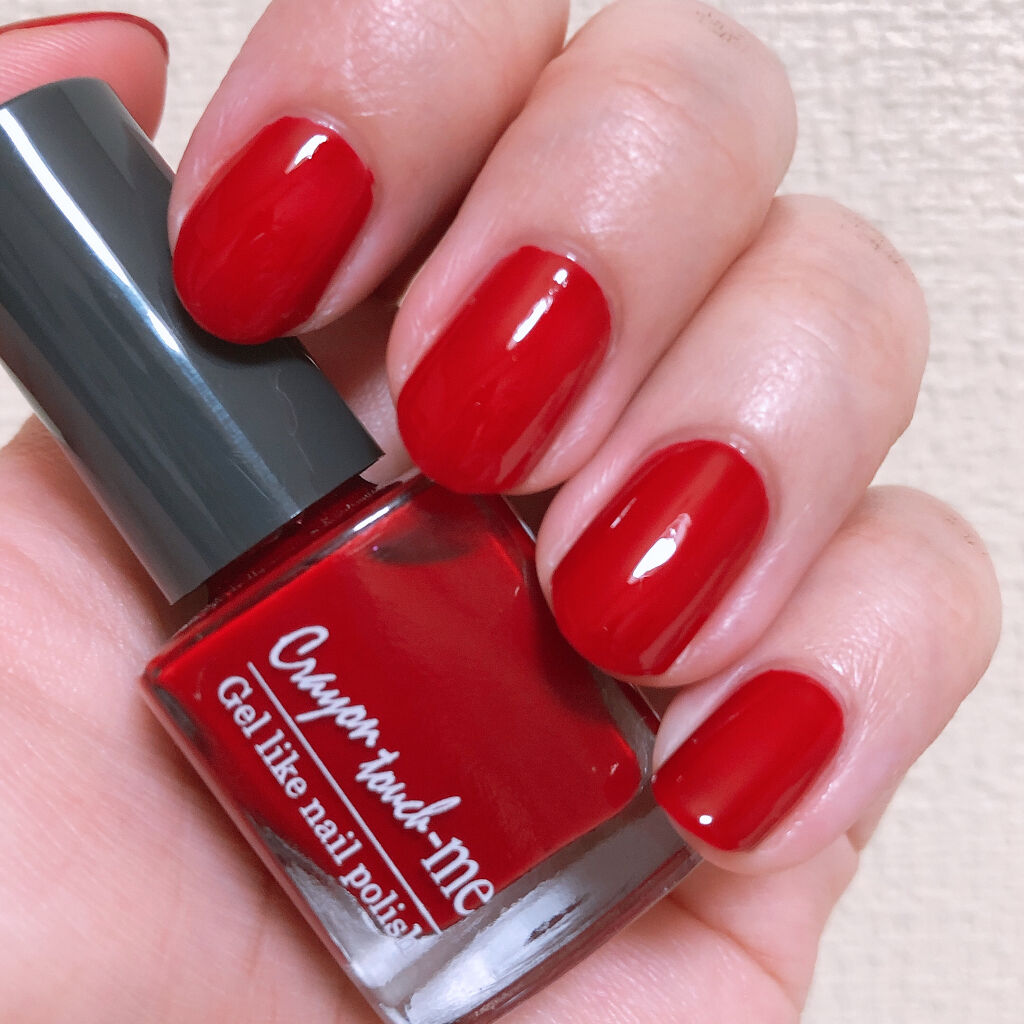 キャンドゥ ネイルポリッシュのクチコミ「こんにちは桜木❀です。

キャンドゥ TMネイルポリッシュ TMP1915
ピンク系の真っ赤な.....」（2枚目）