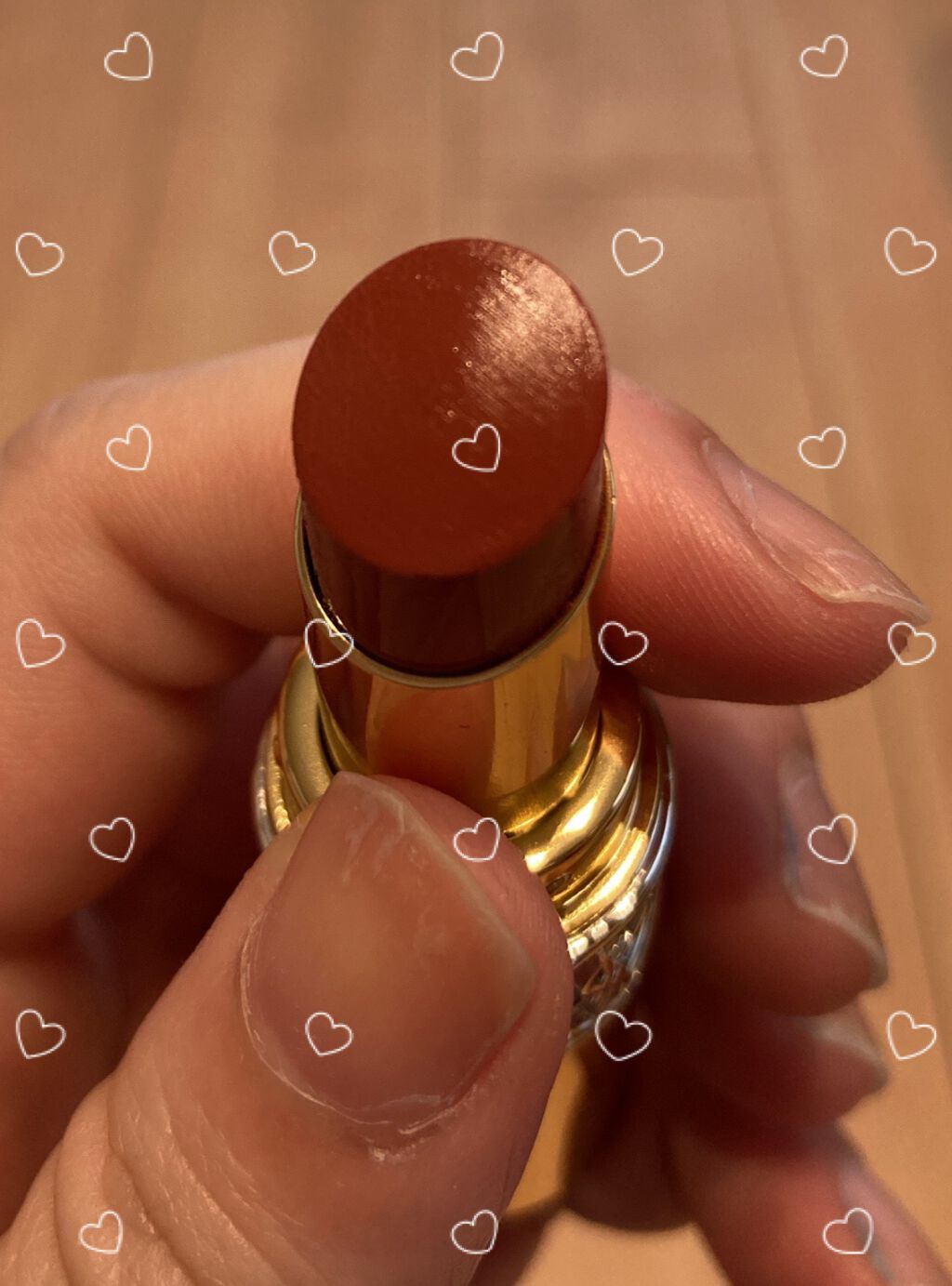 ルージュ ヴォリュプテ シャイン/YVES SAINT LAURENT BEAUTE/口紅を使ったクチコミ(2枚目)