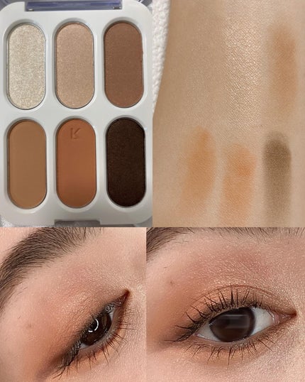 フォーエバー6アイパレット/Laka/アイシャドウパレットを使ったクチコミ(3枚目)