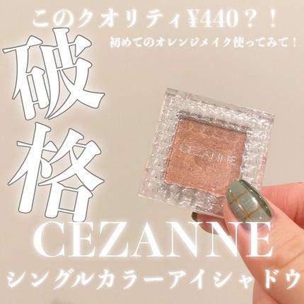シングルカラーアイシャドウ/CEZANNE/単色アイシャドウを使ったクチコミ(1枚目)