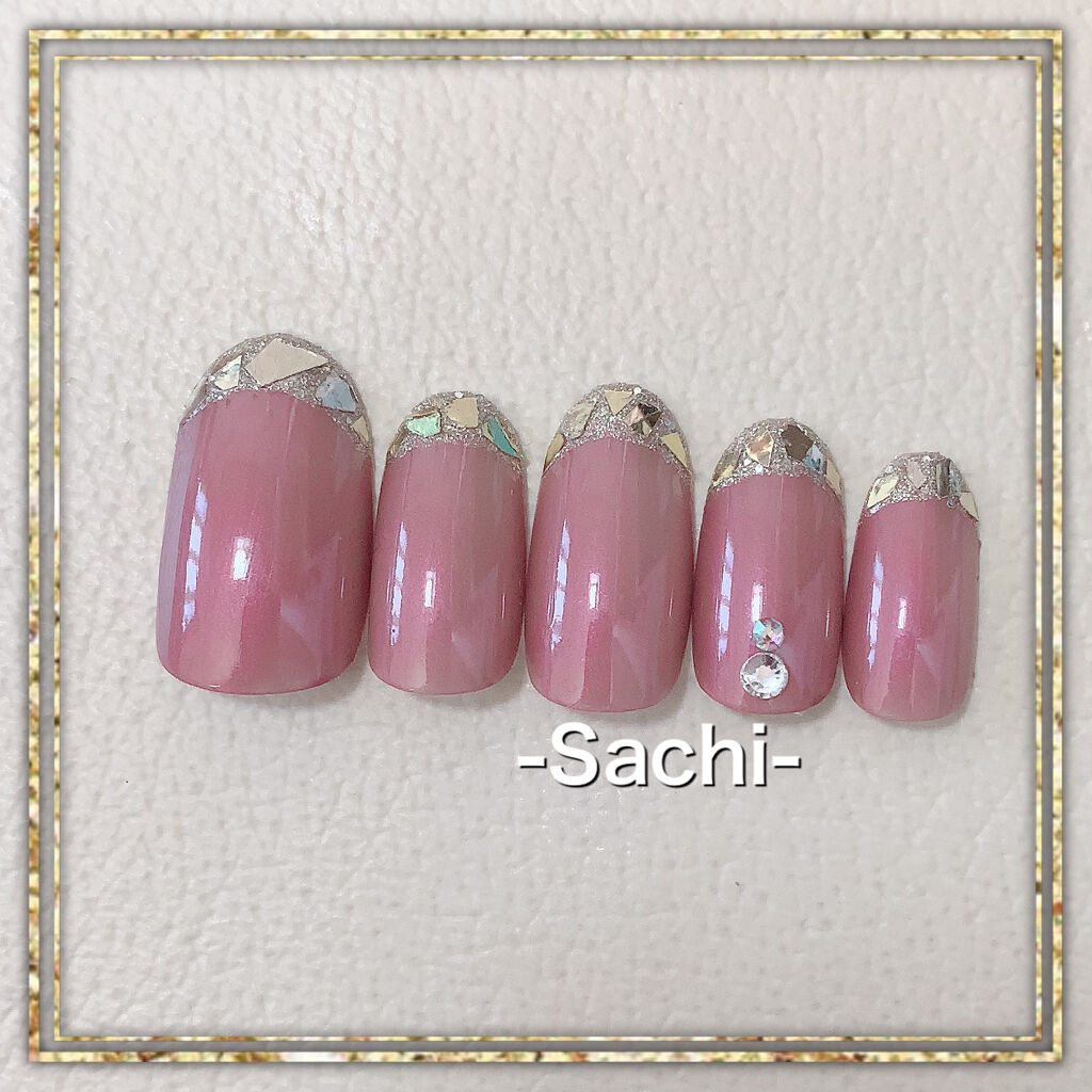 UR GLAM　COLOR NAIL SELECTION GD1＜グリッターカラー＞/U R GLAM/マニキュアを使ったクチコミ（3枚目）