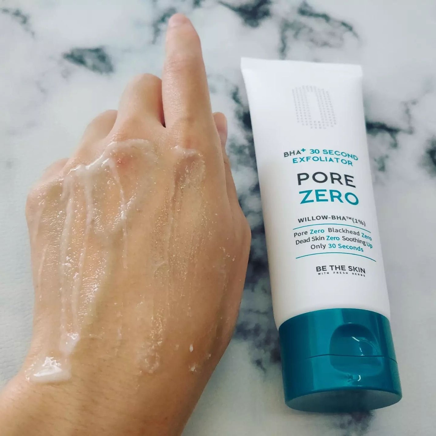 BHA+ PORE ZERO 30 SECOND EXFOLIATOR/be the skin/ピーリングを使ったクチコミ(4枚目)