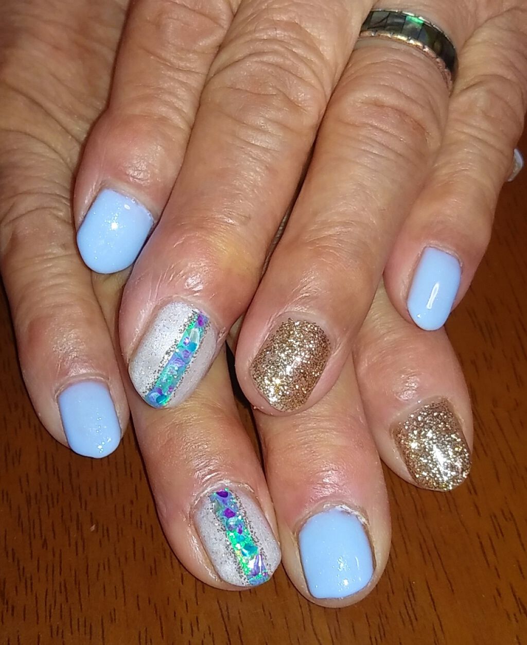 シェルフレーク/DAISO/ネイルチップ・パーツを使ったクチコミ(1枚目)