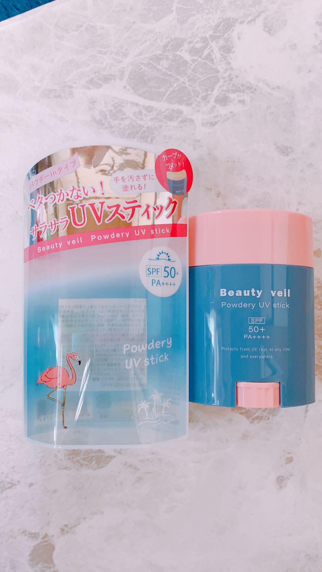 パウダリーUVスティック/Beauty veil/日焼け止めスティックを使ったクチコミ（1枚目）