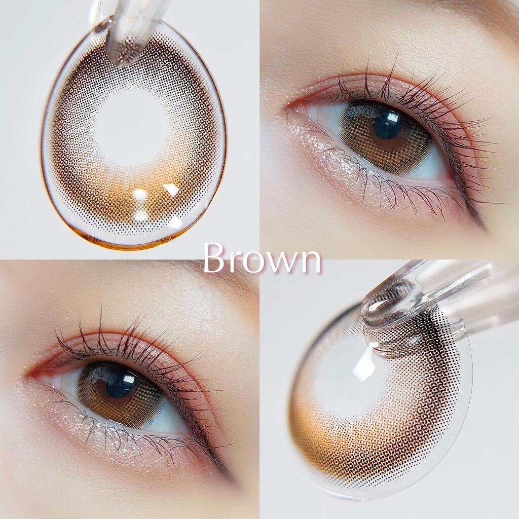 デームードブラウンマンスリー (DAYMOOD BROWN monthly)/OLOLA/１ヶ月（１MONTH）カラコンを使ったクチコミ（2枚目）