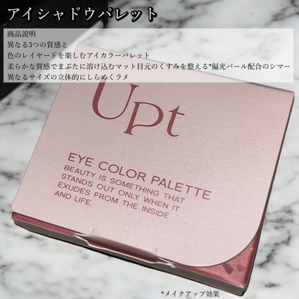 アイカラーパレット/Upt/アイシャドウパレットを使ったクチコミ(2枚目)