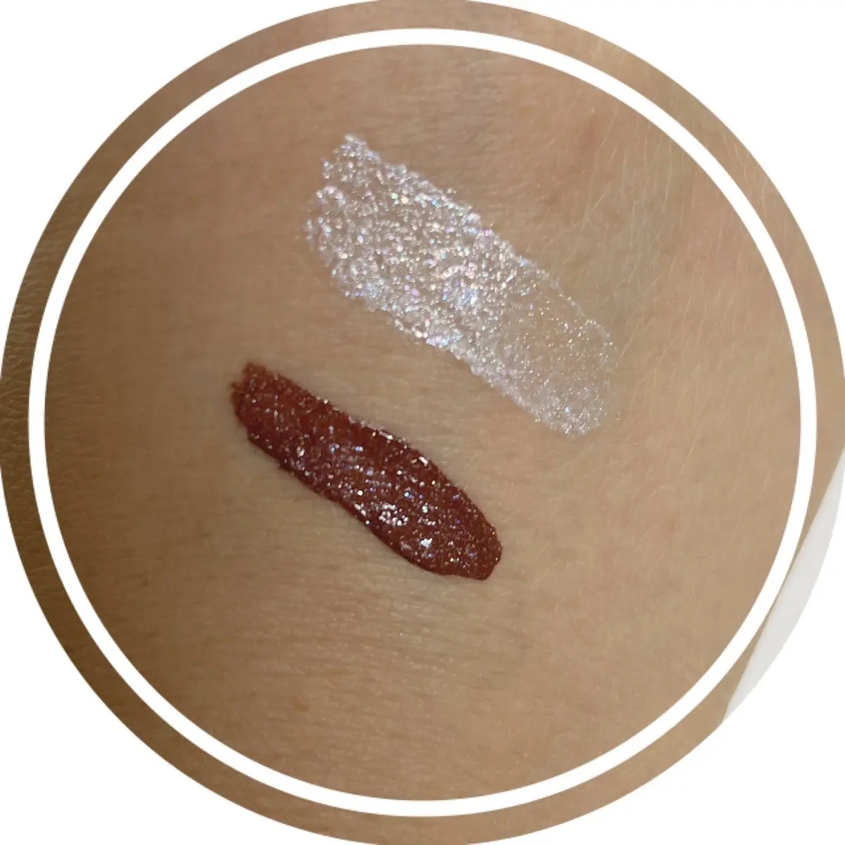 アミュチア セレクトタッチアイシャドウ G302 フローズンビジュー(グリッタータイプ)/クラブ/リキッドアイシャドウを使ったクチコミ（2枚目）