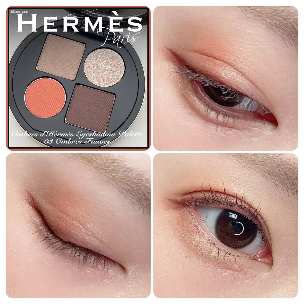 オンブル ドゥ エルメス パレット クワテュール/エルメス/アイシャドウパレットを使ったクチコミ（3枚目）