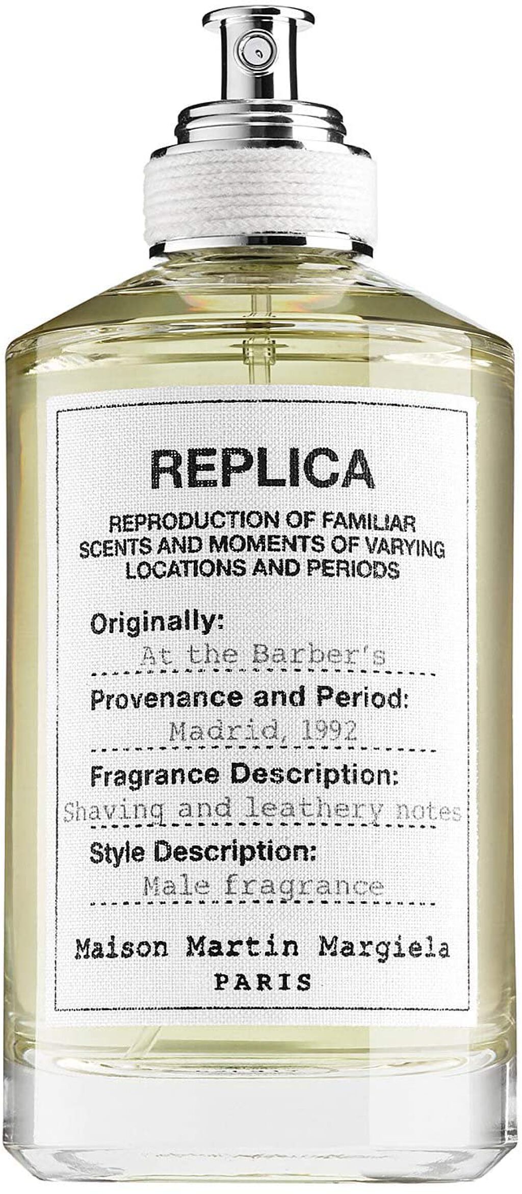 試してみた】レプリカ オードトワレ アット ザ バーバー Maison