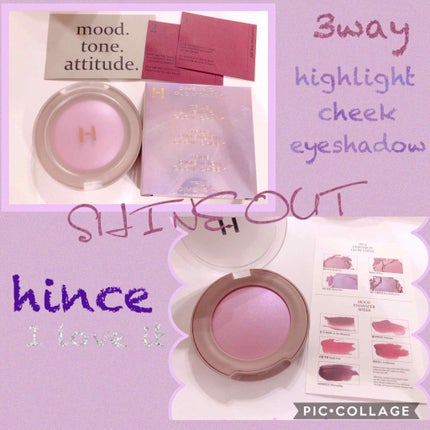 トゥルーディメンショングロウチーク/hince/パウダーチークを使ったクチコミ(2枚目)