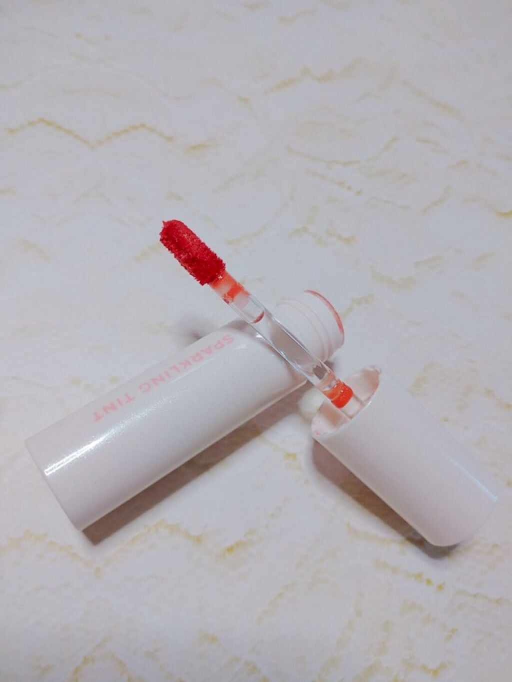 アピュー ジューシーパン スパークリングティント/A’pieu/口紅を使ったクチコミ(1枚目)