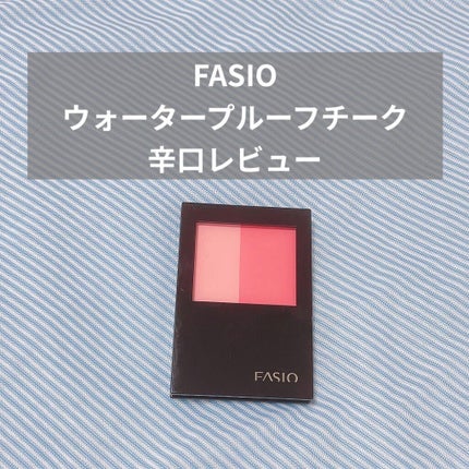 ウォータープルーフ チーク/FASIO/パウダーチークを使ったクチコミ(1枚目)