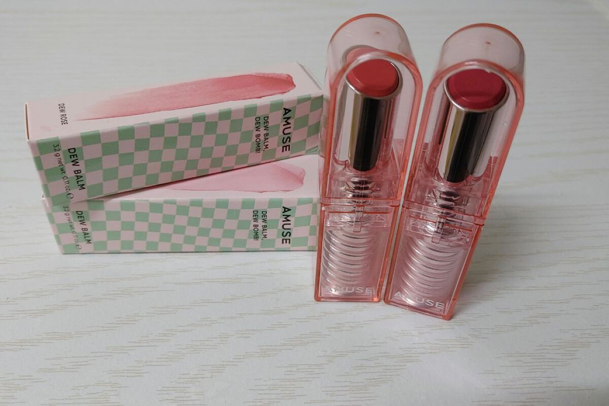 デューバーム 06デューローズ/AMUSE/口紅・グロス・リップライナー・リップケアを使ったクチコミ（1枚目）