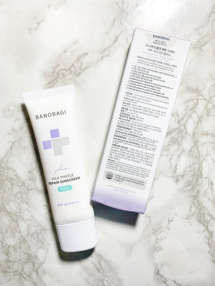 ミルクシスルリペアシカサンスクリーンプラス/BANOBAGI/日焼け止めミルクを使ったクチコミ(2枚目)