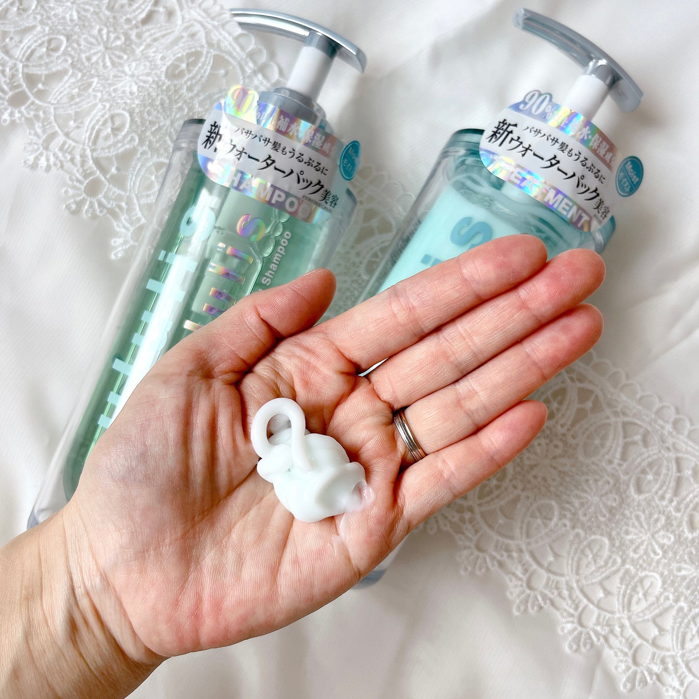 ウォーターコンク モイストシャンプー/ヘアトリートメント/ululis/市販シャンプーを使ったクチコミ(4枚目)