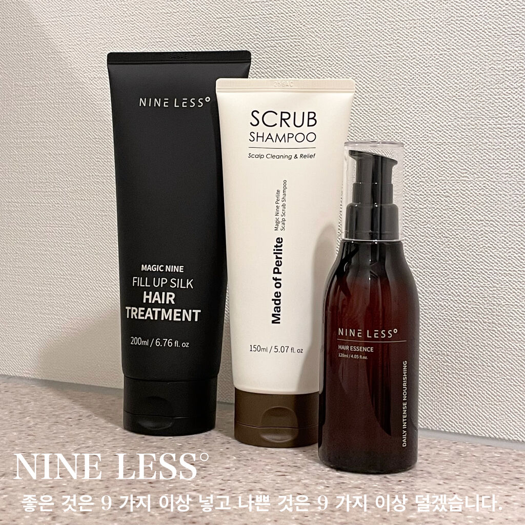 Magic Nine Perlite Scalp Scrub Shampoo/NINELESS/市販シャンプーを使ったクチコミ（1枚目）