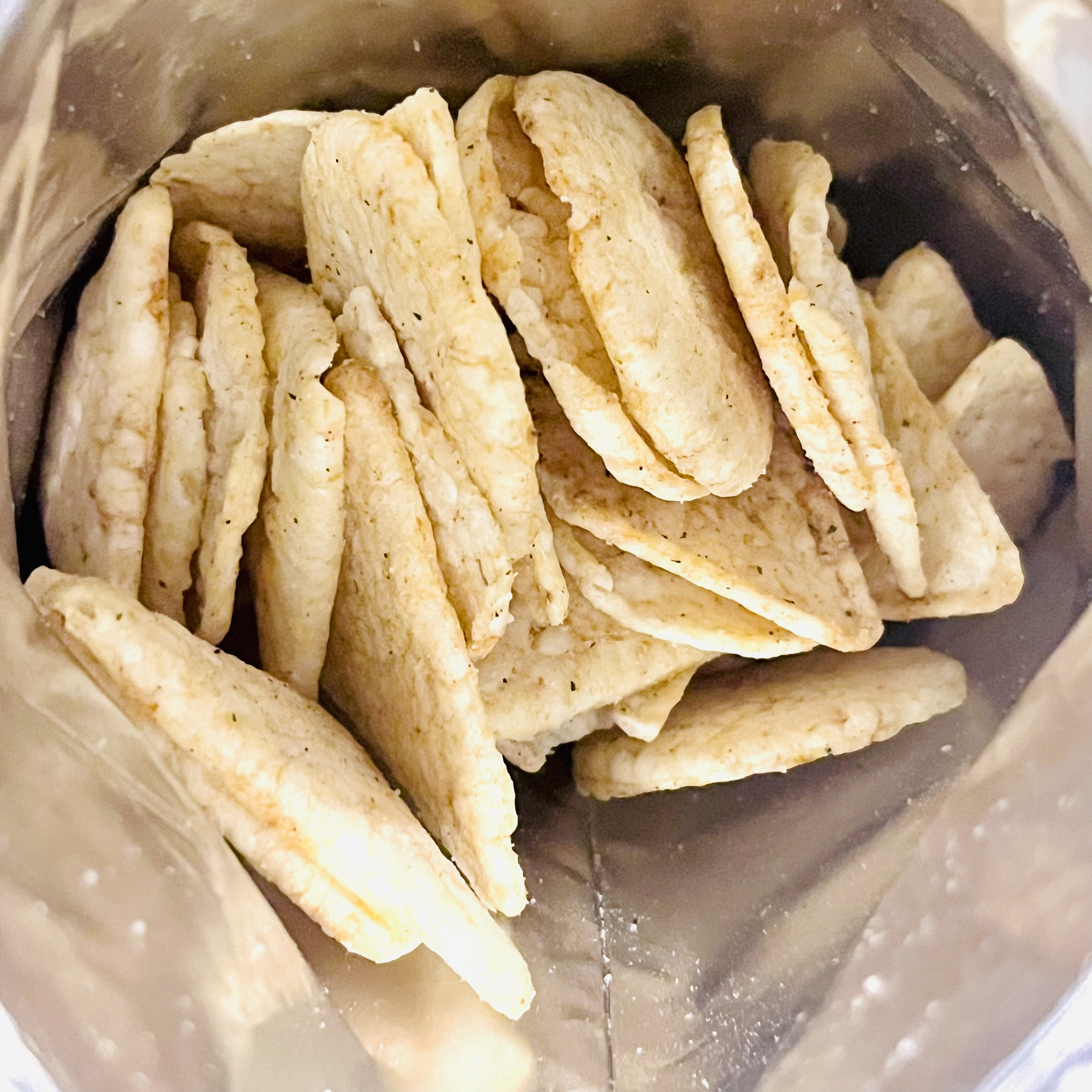 モクテライスチップ　青とうがらしマヨ味/NAMAN/バランス栄養食を使ったクチコミ（2枚目）