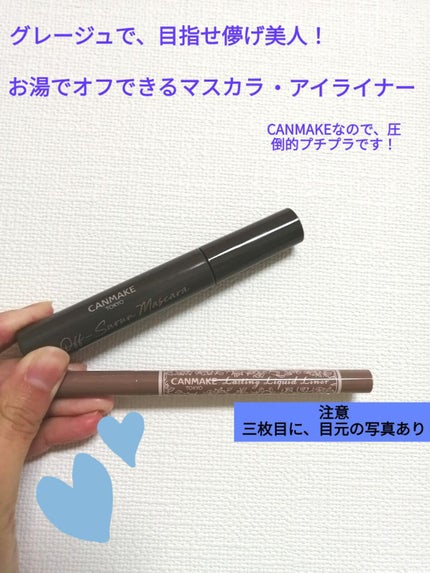ラスティングリキッドライナー/キャンメイク/リキッドアイライナーを使ったクチコミ(1枚目)