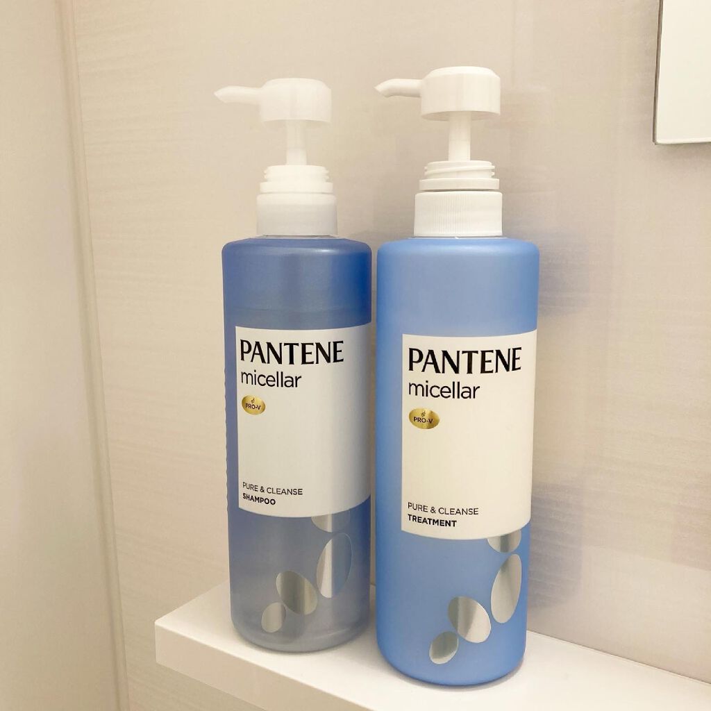 PRO-V ミセラー ピュア＆クレンズ ノンシリコンシャンプー/トリートメント/パンテーン/市販シャンプーを使ったクチコミ（1枚目）