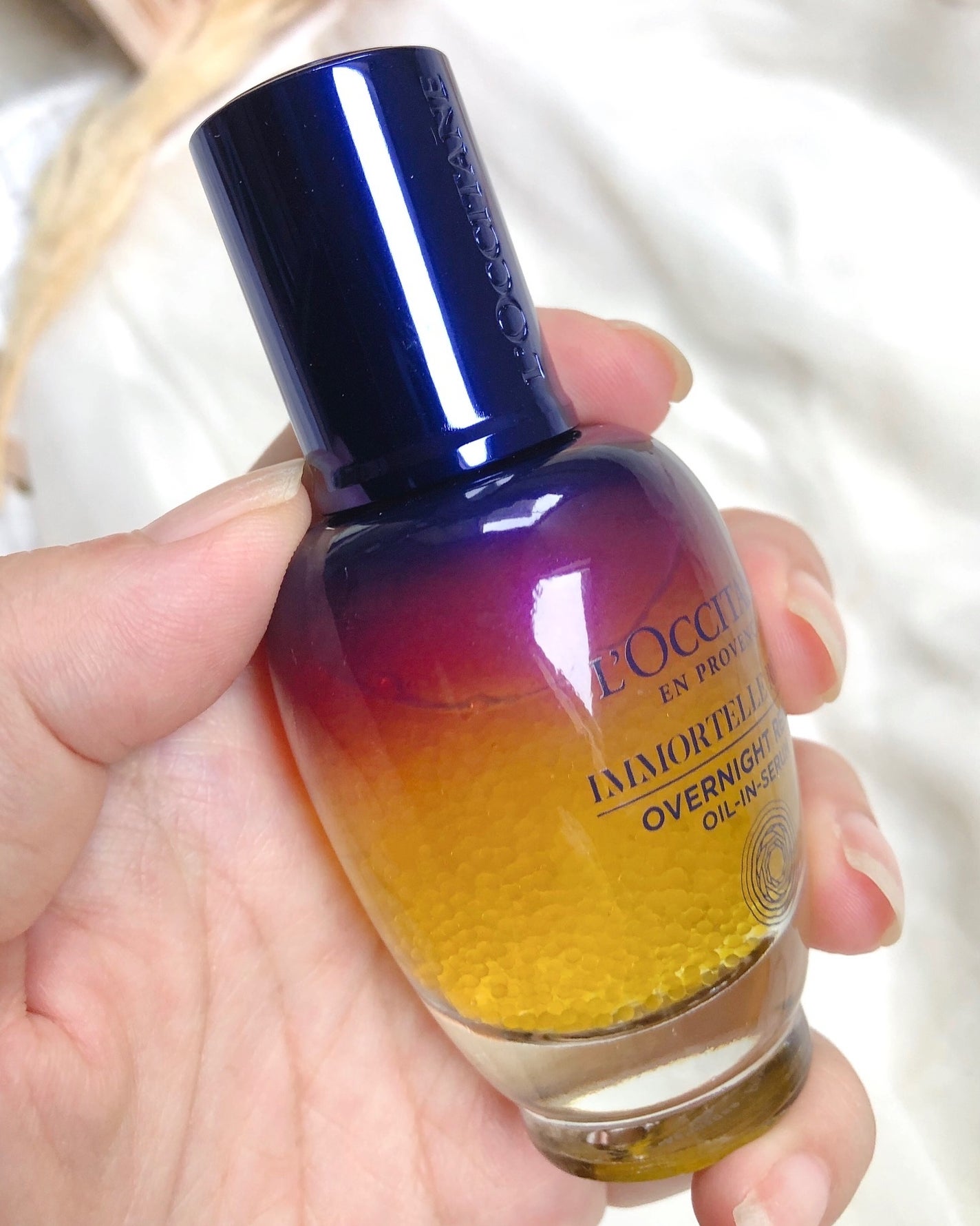 イモーテル オーバーナイトリセットセラム/L'OCCITANE/美容液を使ったクチコミ(4枚目)